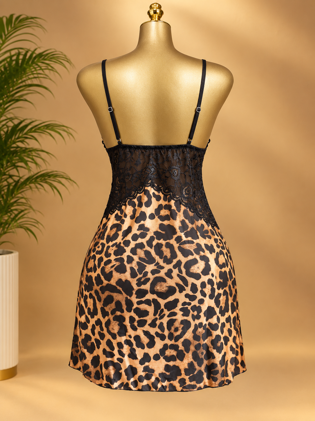 stylish slik leopard print nighties